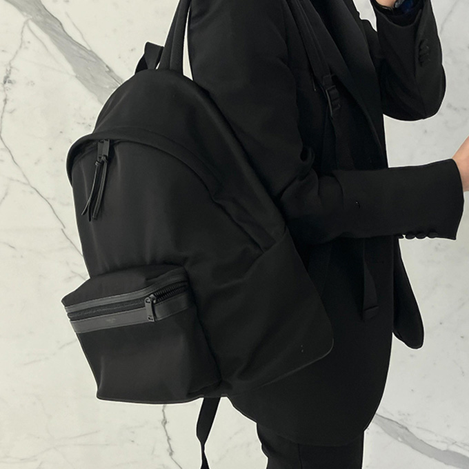 9a+ saint laurent city econyl nylon backpack